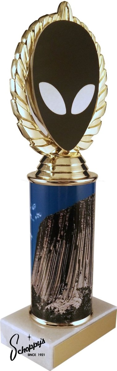 Alien Vector Cut Logo Custom Column Trophy - Schoppy's Since 1921