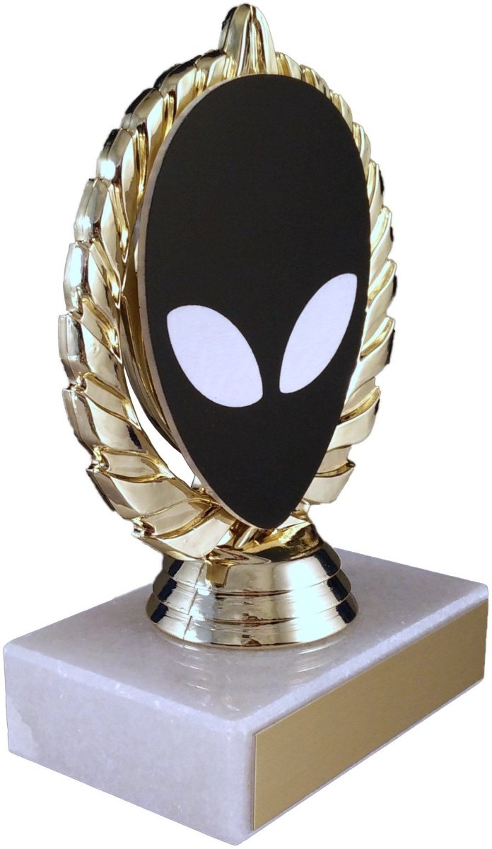 Alien Vector Cut Logo Trophy On Marble - Schoppy's Since 1921