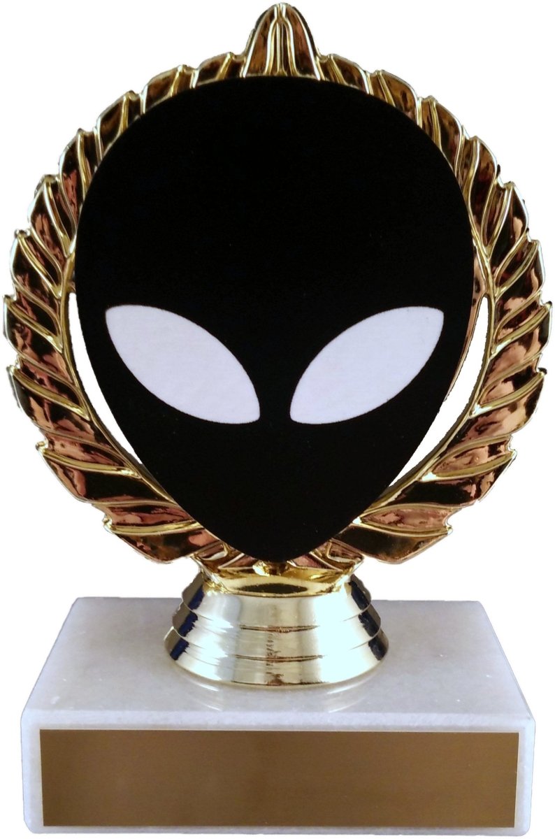 Alien Vector Cut Logo Trophy On Marble - Schoppy's Since 1921