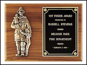 American Fireman & Children Plaque - Schoppy's Since 1921