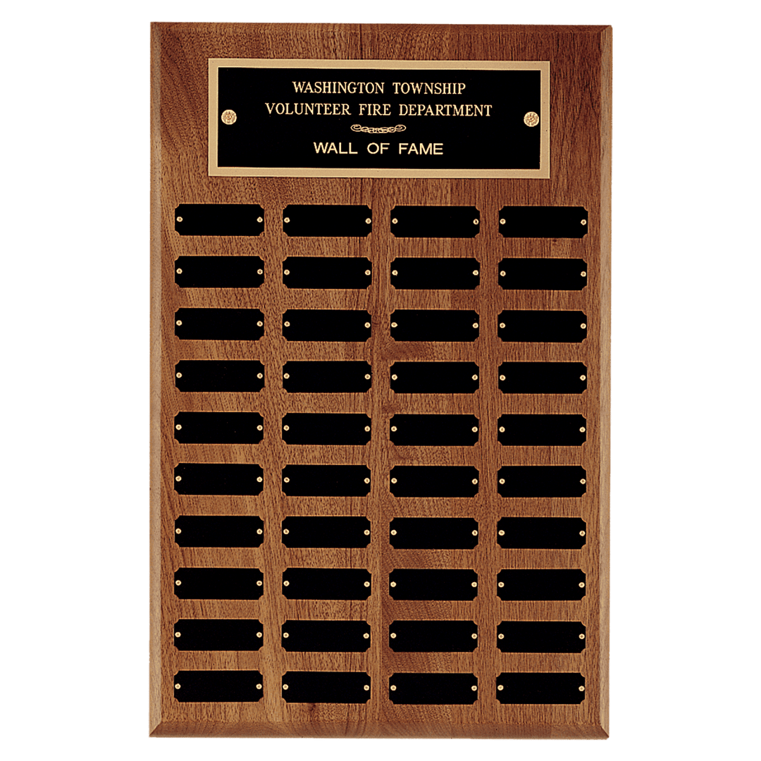 American Perpetual Plaque With 40 Black Brass Plates - Schoppy's Since 1921