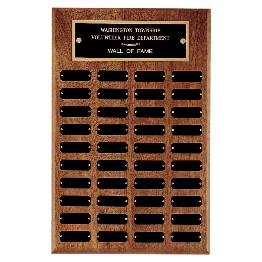 American Perpetual Plaque With 40 Black Brass Plates - Schoppy's Since 1921