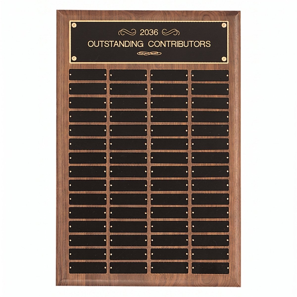 American Perpetual Plaque With Black Brass Plates - Multiple Sizes and Plate Configurations - Schoppy's Since 1921