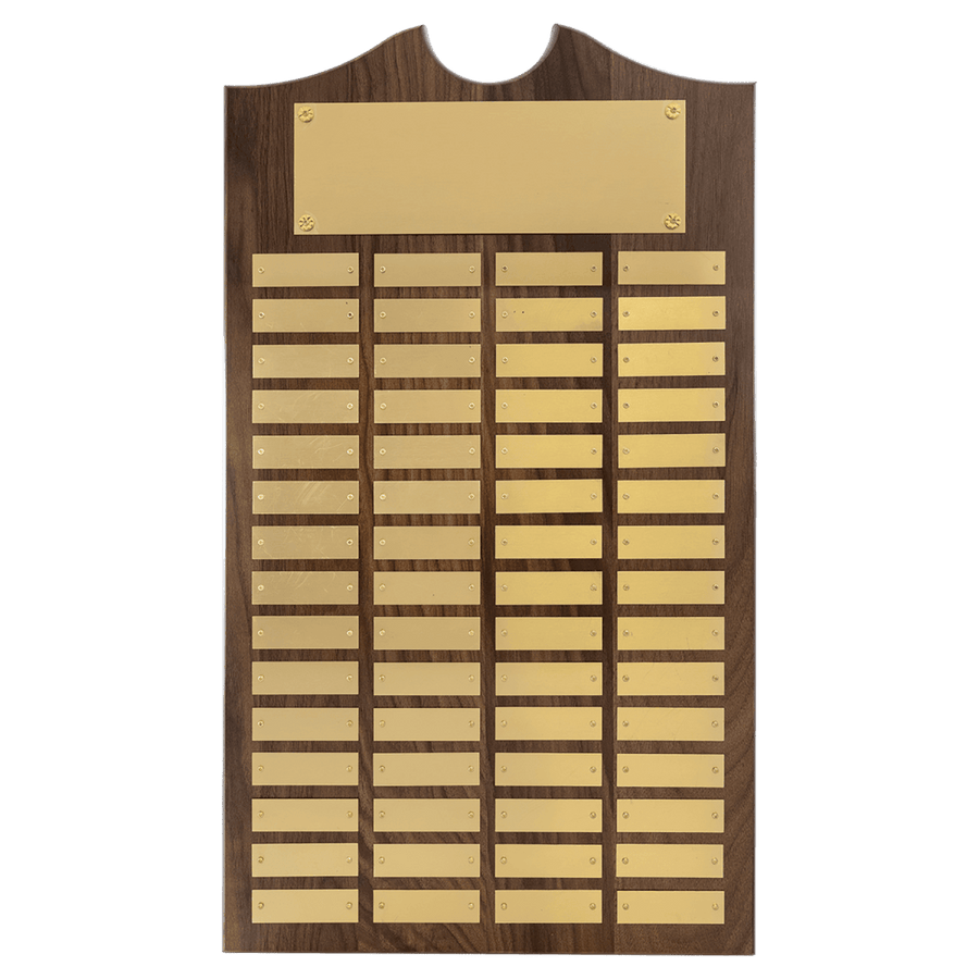 American Walnut 60 Plate perpetual plaque - Schoppy's Since 1921