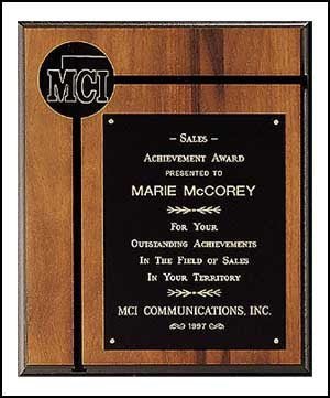 American Walnut Groove Plaque - Schoppy's Since 1921