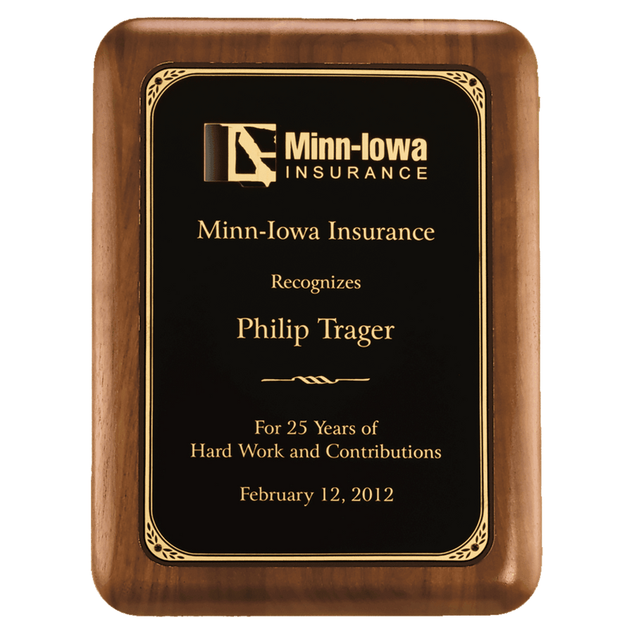 American Walnut Plaque - Schoppy's Since 1921