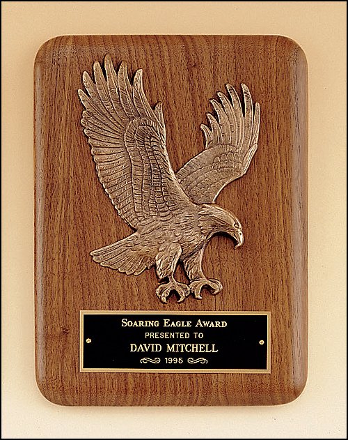 American Walnut Plaque with Eagle - Schoppy's Since 1921