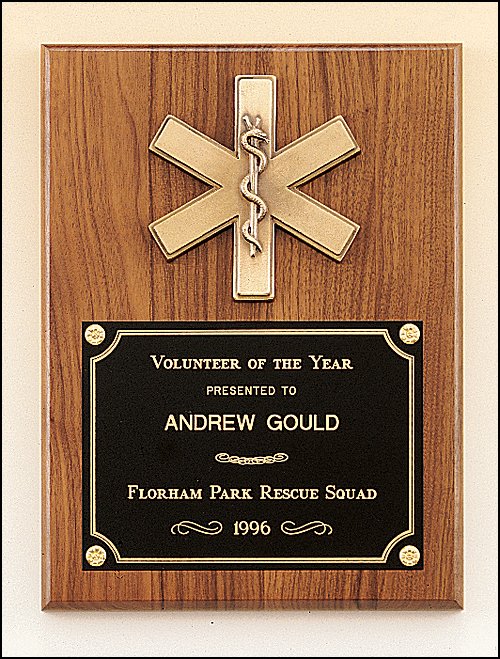 American Walnut Star of Life Plaque - Schoppy's Since 1921