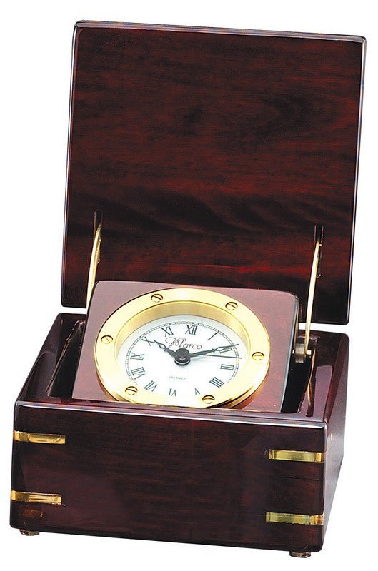 Analog Desk Clock in a Box - Piano Finish - Schoppy's Since 1921