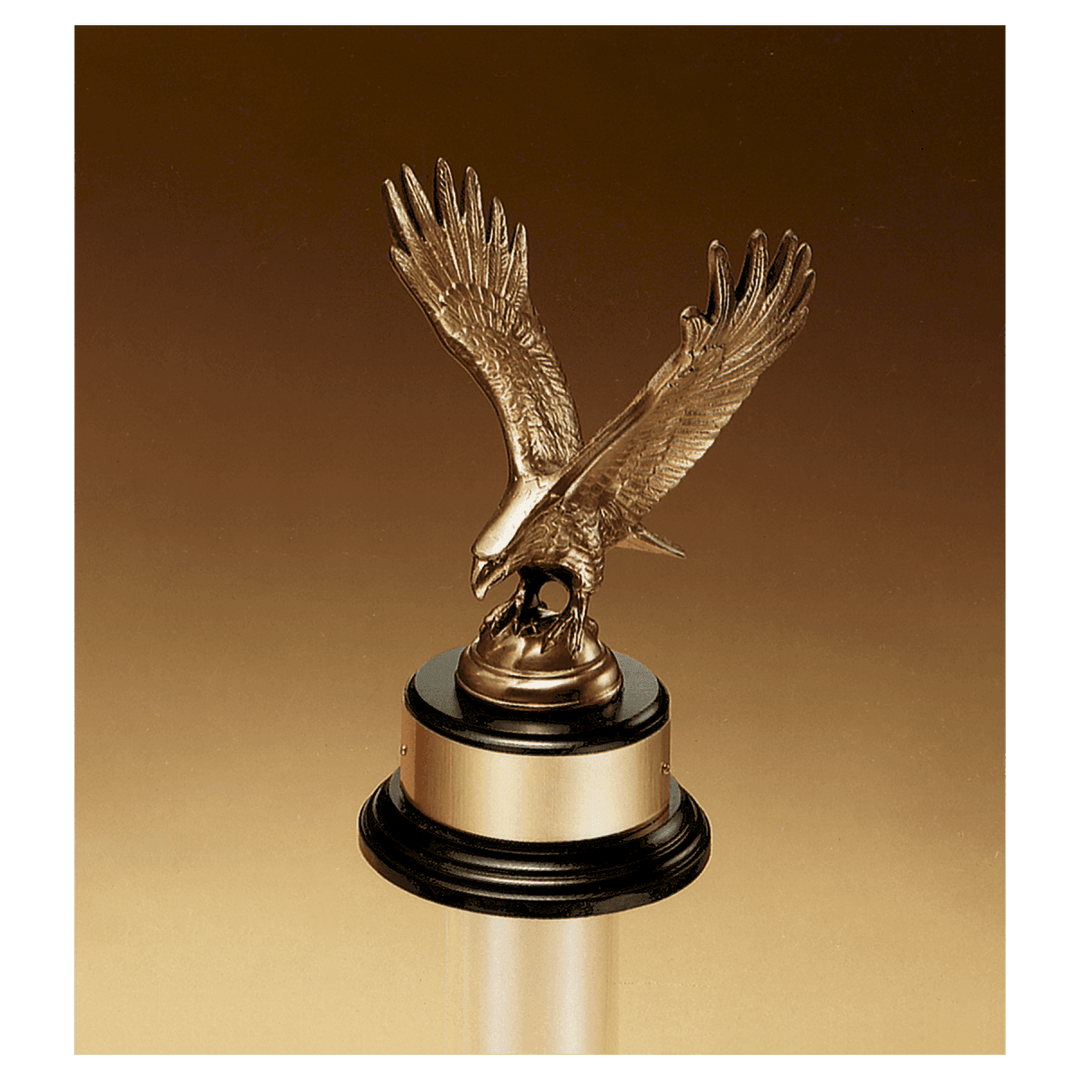 Antique Bronze Eagle Casting On Black Base - Schoppy&