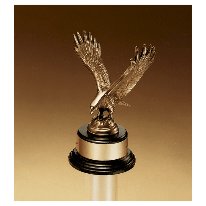 Antique Bronze Eagle Casting On Black Base - Schoppy&