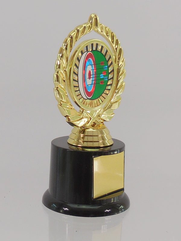 Archery Trophy On Black Round Base - Schoppy's Since 1921