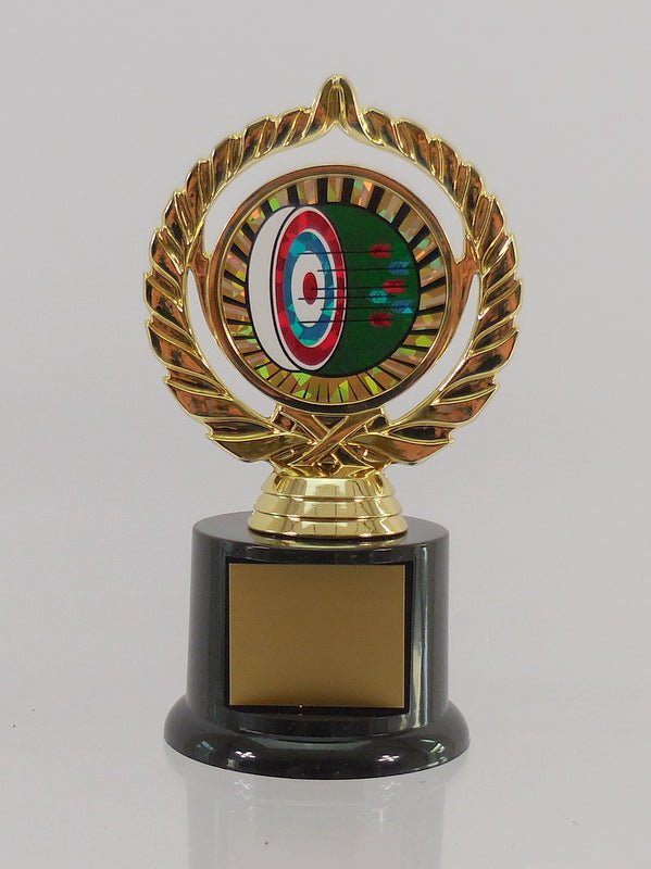 Archery Trophy On Black Round Base - Schoppy's Since 1921