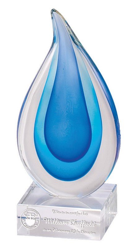 Art Glass Blue Raindrop - Schoppy's Since 1921