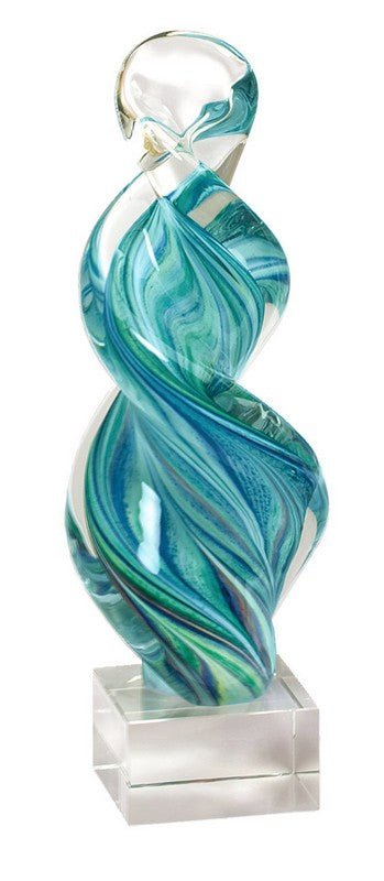 Art Glass Teal Swirl - Schoppy's Since 1921