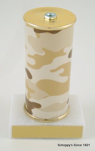 Awareness Ribbon Trophy on Camouflage Original Metal Roll Column-Trophies-Schoppy's Since 1921