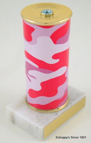 Awareness Ribbon Trophy on Camouflage Original Metal Roll Column-Trophies-Schoppy's Since 1921