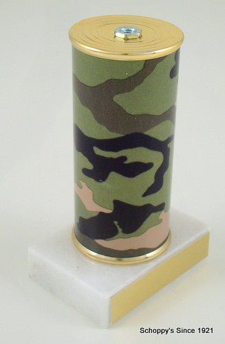 Awareness Ribbon Trophy on Camouflage Original Metal Roll Column-Trophies-Schoppy's Since 1921