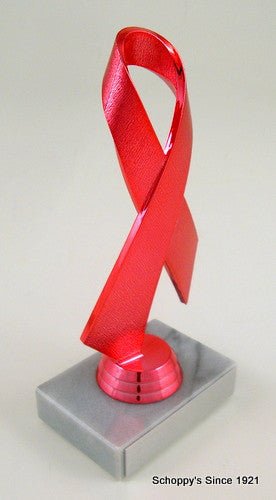 Awareness Ribbon Trophy on Camouflage Original Metal Roll Column-Trophies-Schoppy's Since 1921