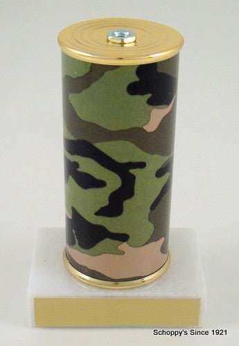 Awareness Ribbon Trophy on Camouflage Original Metal Roll Column-Trophies-Schoppy's Since 1921