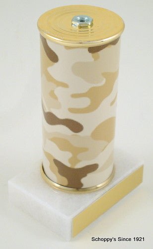 Awareness Ribbon Trophy on Camouflage Original Metal Roll Column-Trophies-Schoppy's Since 1921