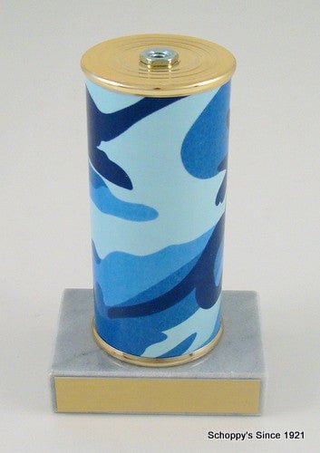 Awareness Ribbon Trophy on Camouflage Original Metal Roll Column-Trophies-Schoppy's Since 1921