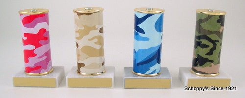 Awareness Ribbon Trophy on Camouflage Original Metal Roll Column-Trophies-Schoppy's Since 1921