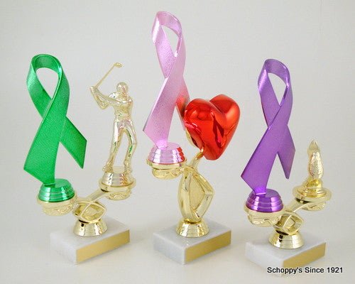 Awareness Ribbon Event Trophy - Golf-Trophies-Schoppy's Since 1921