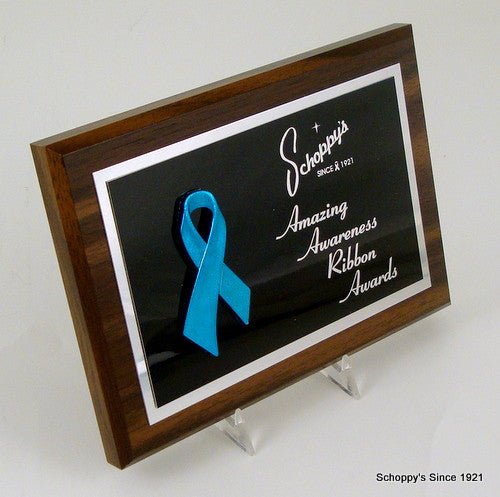 Awareness Ribbon Plaque 5" x 7" - Schoppy's Since 1921