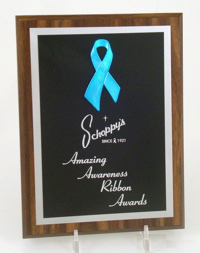 Awareness Ribbon Plaque 6" x 8" - Schoppy's Since 1921