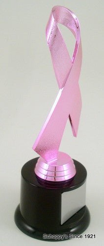 Awareness Ribbon Trophy on Black Round Base - Schoppy's Since 1921