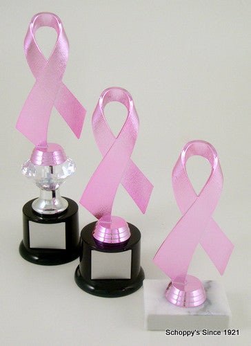 Awareness Ribbon Trophy on Black Round Base-Trophies-Schoppy's Since 1921