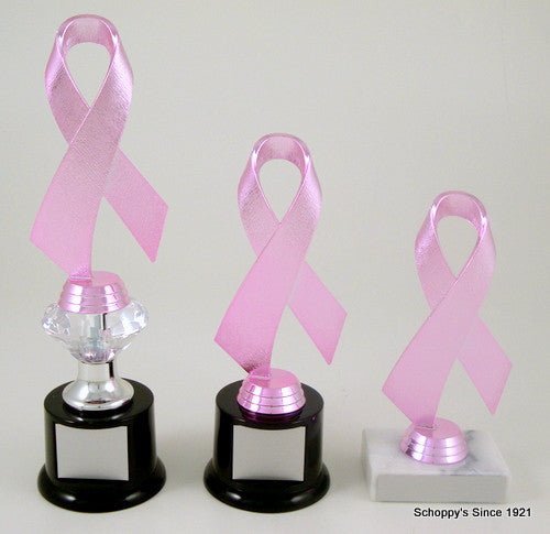 Awareness Ribbon Trophy on Black Round Base-Trophies-Schoppy's Since 1921