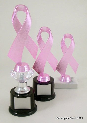 Awareness Ribbon Trophy on Black Round Base-Trophies-Schoppy's Since 1921