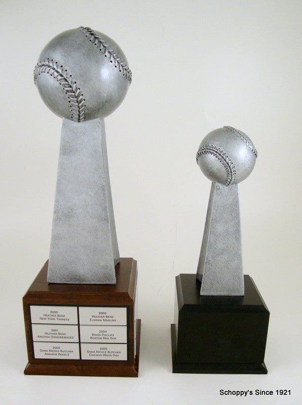 Baseball Championship Large Resin Trophy On Perpetual Base - Schoppy's Since 1921