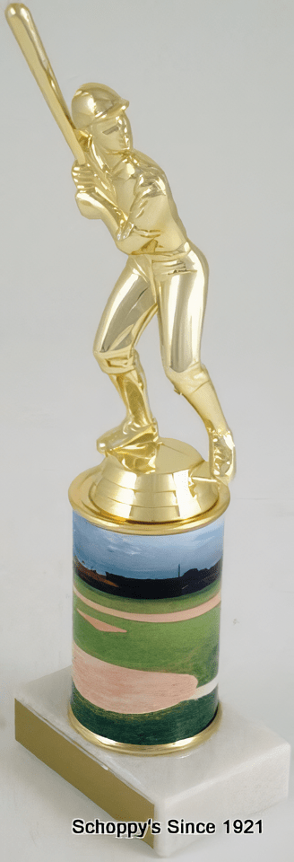 Baseball Custom Column Trophy - Schoppy&