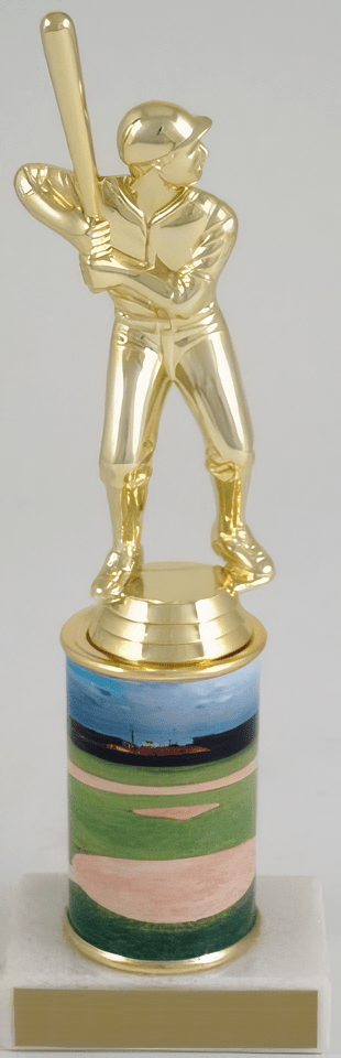 Baseball Custom Column Trophy - Schoppy&