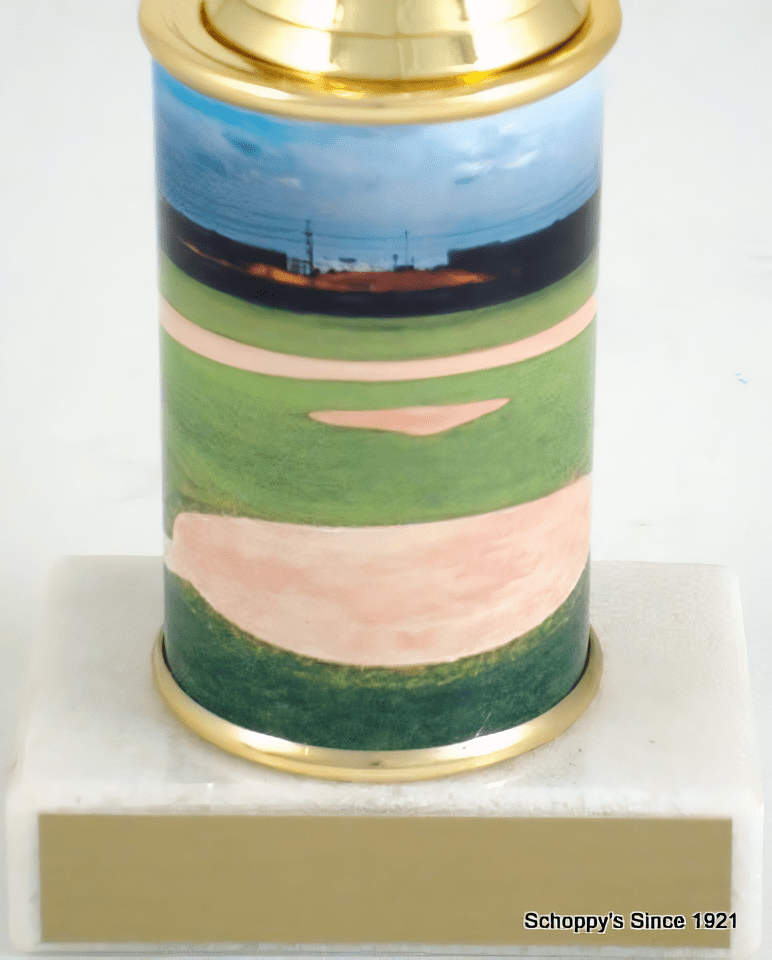 Baseball Custom Column Trophy - Schoppy&