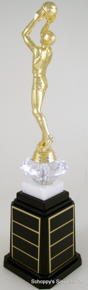 Basketball Figure Tower Base Trophy - Schoppy's Since 1921