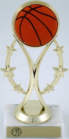 Basketball Trophy on Six - Star Riser - Schoppy's Since 1921