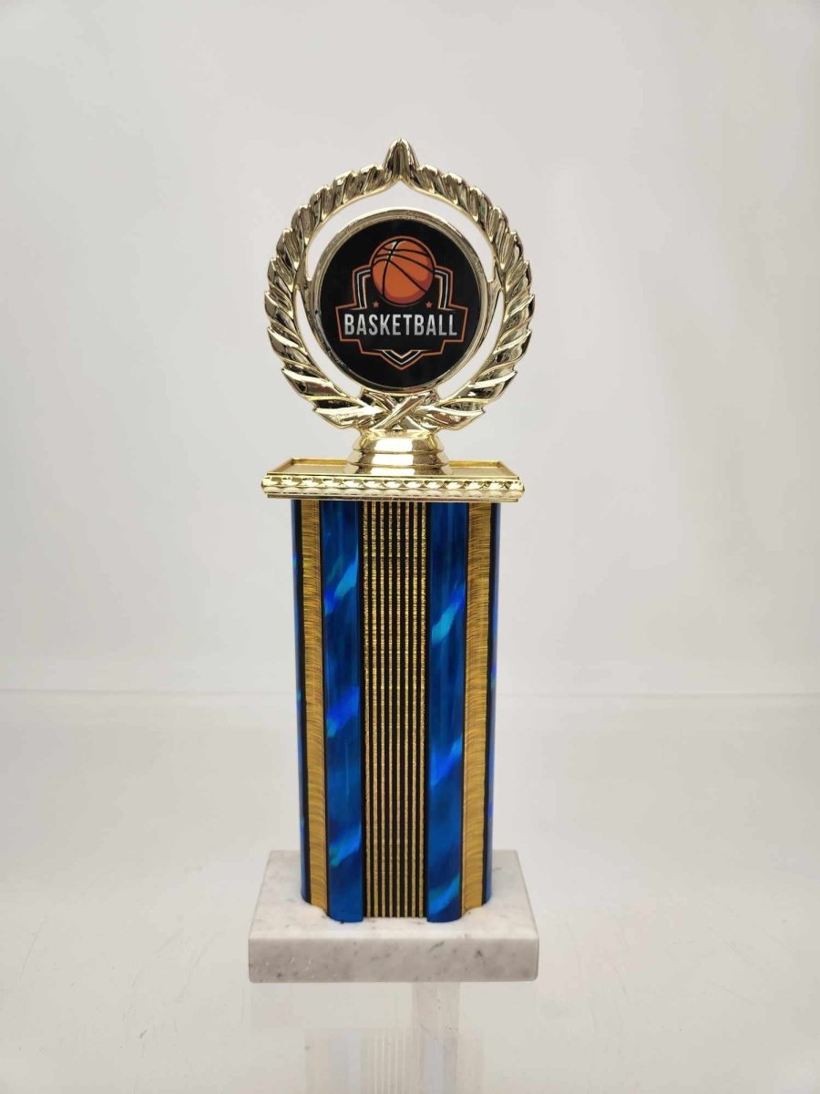 Basketball Wide Column Logo Trophy - Schoppy's Since 1921