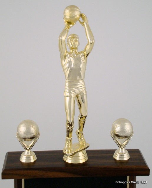 Close up image of a Topper of a Basketball Perpetual Trophy by Schoppy&