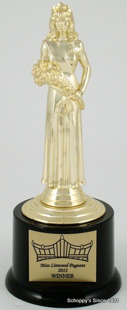 Beauty Queen on Round Base Trophy Set - Schoppy's Since 1921