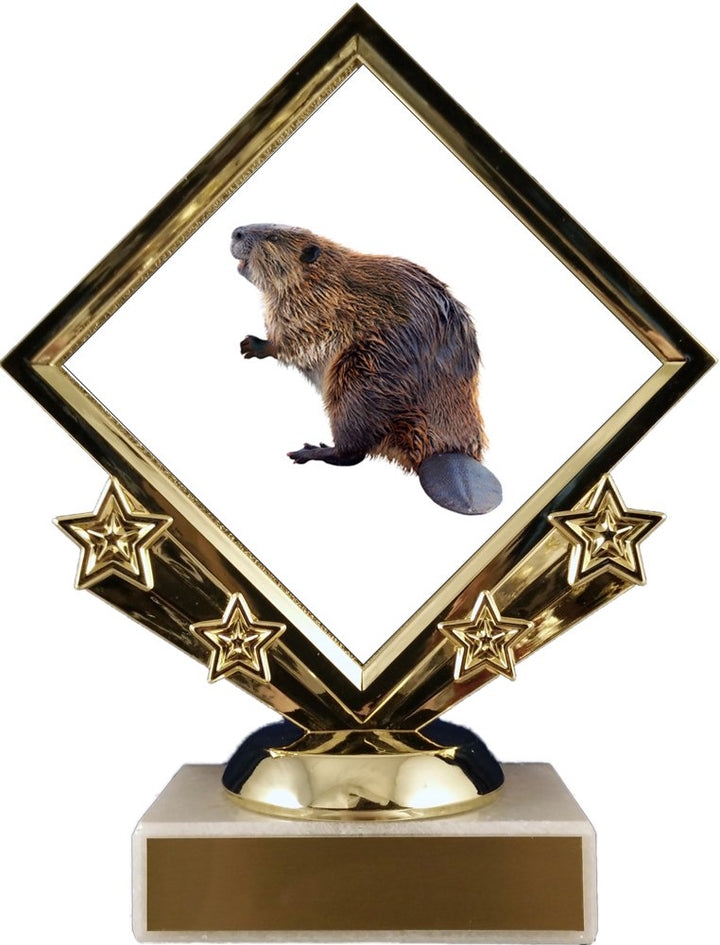 Beaver Logo Diamond Trophy - Schoppy's Since 1921