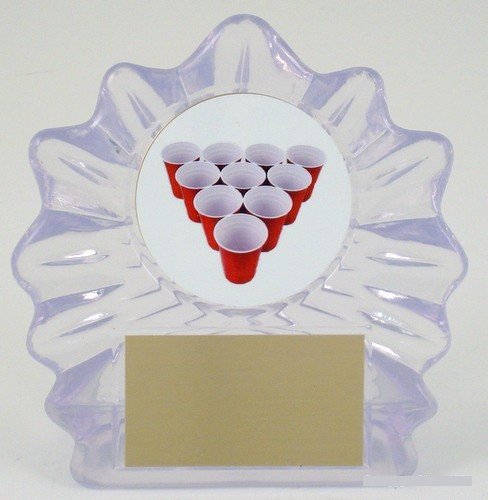 Beer Pong Rack Acrylic Trophy - Schoppy's Since 1921