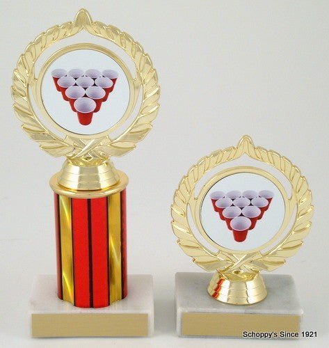 Beer Pong Rack Logo Trophy - Schoppy's Since 1921