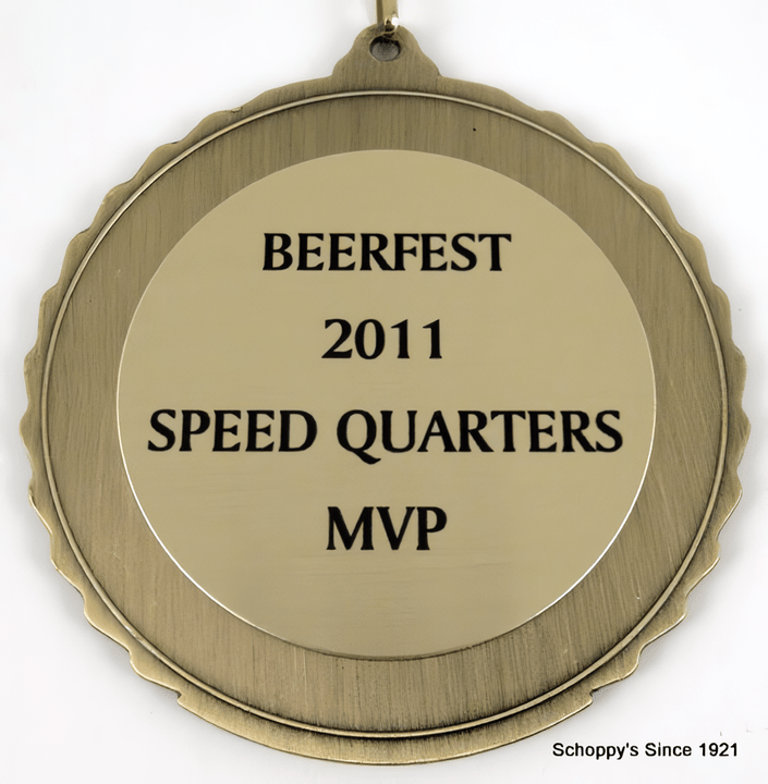 Beer Pong Rack Medal - Your Choice of Neck Ribbon Color - Schoppy&