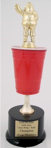 Beer Pong Trophy - Christmas Edition - Schoppy's Since 1921