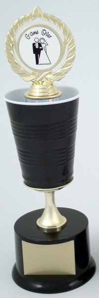 Beer Pong Trophy - Wedding Edition - Groom - Schoppy's Since 1921