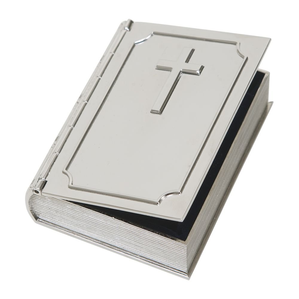 Bible Shaped Book Box with Cross - Schoppy's Since 1921